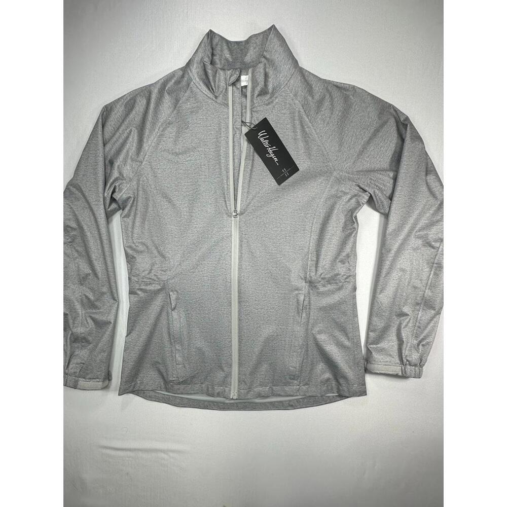 Walter Hagen Full Zip Tapered P11 Rain Jacket Gray Women's S